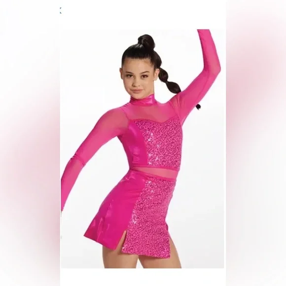 Weissman/ Balera Pink Dance Costume - Picture 2 of 4